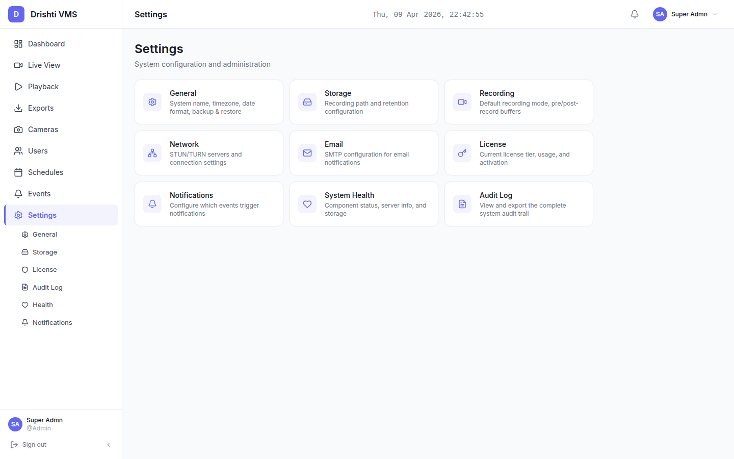 Senteguard — Settings & Access Control